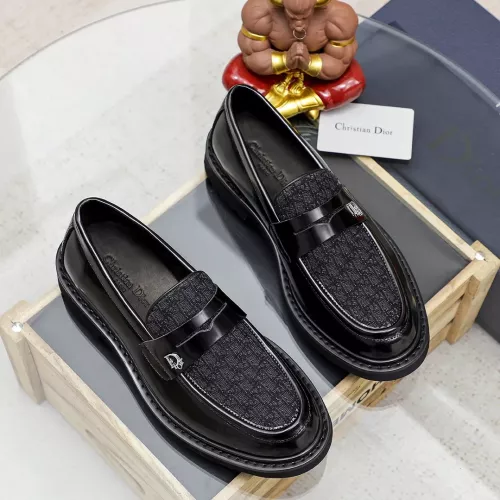 Replica Christian Dior Leather Shoes For Men #1347522 $98.00 USD for Wholesale