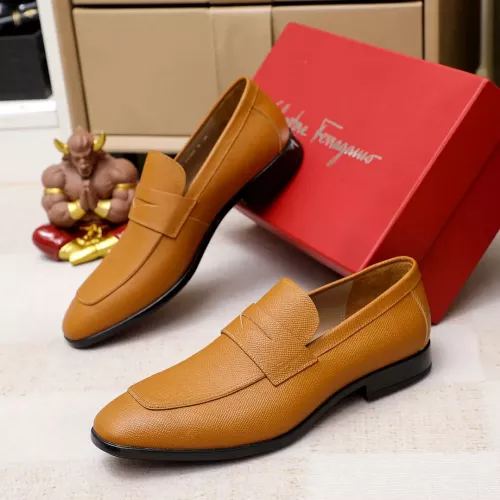 Cheap Salvatore Ferragamo Leather Shoes For Men #1347523, $$108.00 USD On Salvatore Ferragamo Leather Shoes