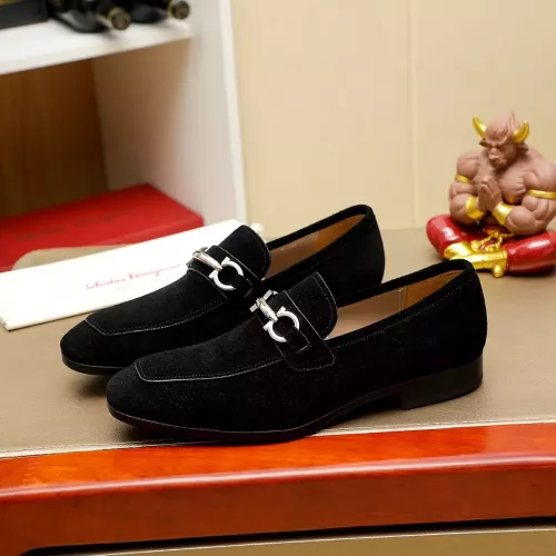 Replica Salvatore Ferragamo Leather Shoes For Men #1347530 $108.00 USD for Wholesale
