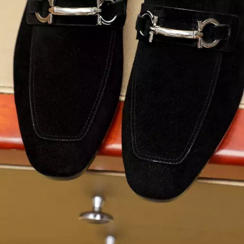 Replica Salvatore Ferragamo Leather Shoes For Men #1347530 $108.00 USD for Wholesale