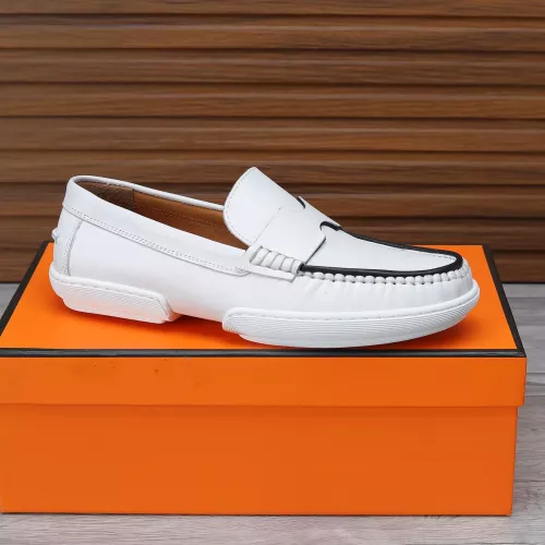 Replica Hermes Leather Shoes For Men #1347868 $96.00 USD for Wholesale