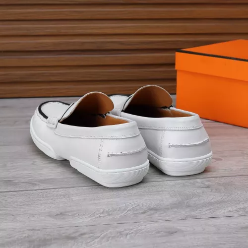 Replica Hermes Leather Shoes For Men #1347868 $96.00 USD for Wholesale