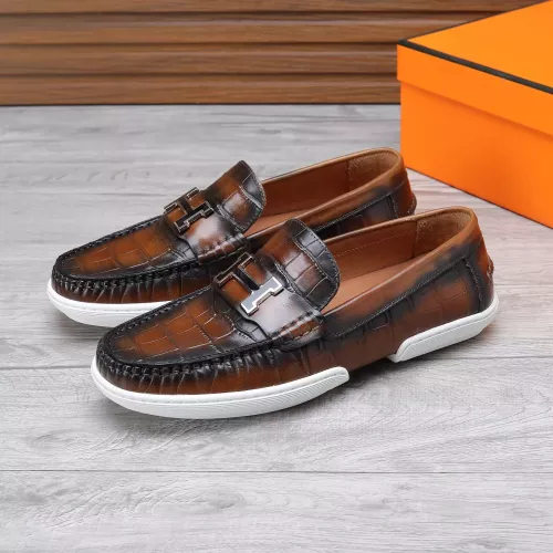Cheap Hermes Leather Shoes For Men #1347884, $$96.00 USD On Hermes Leather Shoes