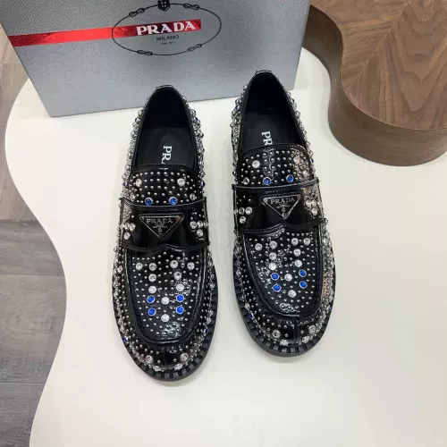 Replica Prada Leather Shoes For Men #1347966 $130.00 USD for Wholesale
