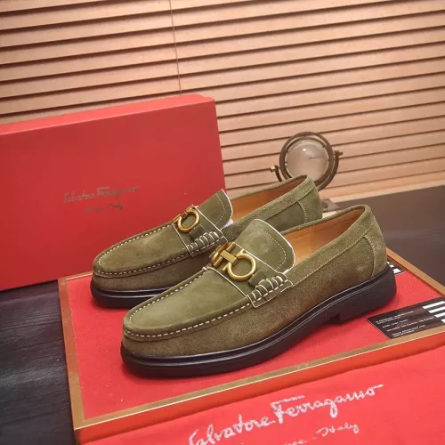 Cheap Salvatore Ferragamo Leather Shoes For Men #1347967, $$85.00 USD On Salvatore Ferragamo Leather Shoes