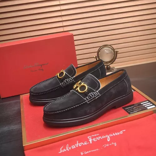 Cheap Salvatore Ferragamo Leather Shoes For Men #1347969, $$85.00 USD On Salvatore Ferragamo Leather Shoes