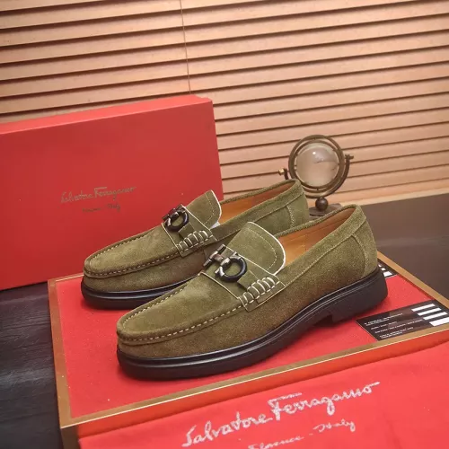 Cheap Salvatore Ferragamo Leather Shoes For Men #1347970, $$85.00 USD On Salvatore Ferragamo Leather Shoes