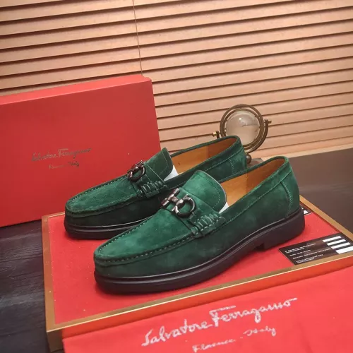 Cheap Salvatore Ferragamo Leather Shoes For Men #1347971, $$85.00 USD On Salvatore Ferragamo Leather Shoes