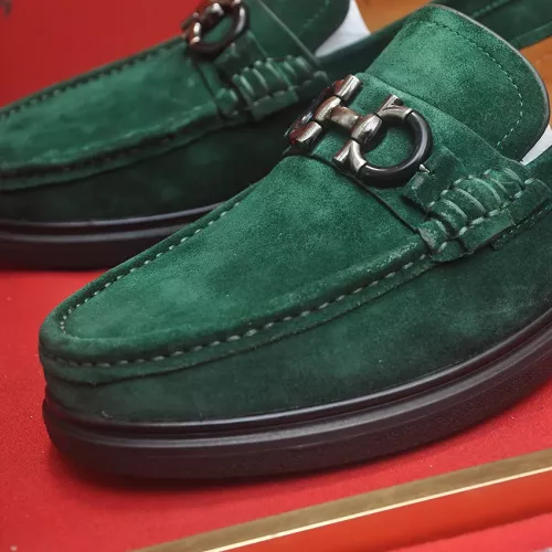 Replica Salvatore Ferragamo Leather Shoes For Men #1347971 $85.00 USD for Wholesale