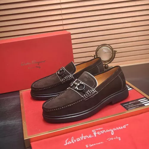 Cheap Salvatore Ferragamo Leather Shoes For Men #1347972, $$85.00 USD On Salvatore Ferragamo Leather Shoes