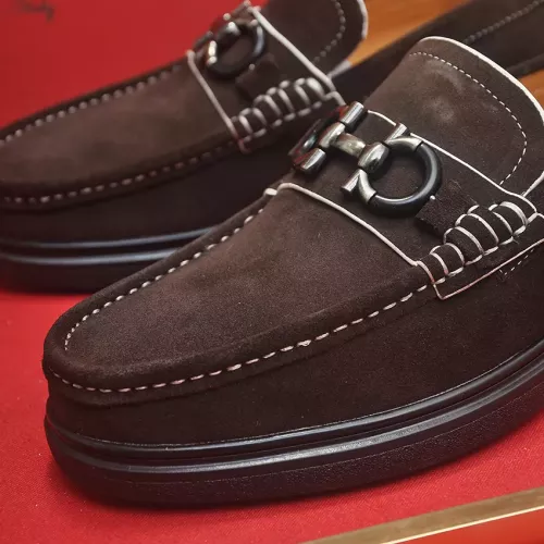 Replica Salvatore Ferragamo Leather Shoes For Men #1347972 $85.00 USD for Wholesale