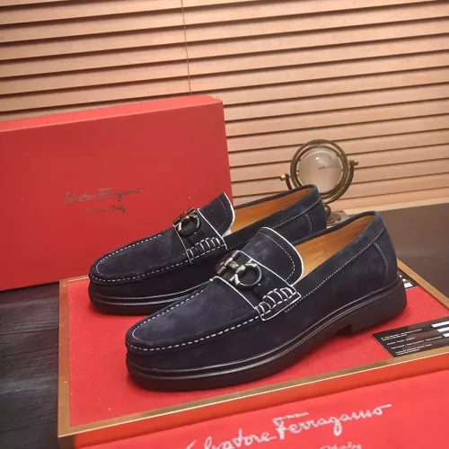 Cheap Salvatore Ferragamo Leather Shoes For Men #1347973, $$85.00 USD On Salvatore Ferragamo Leather Shoes