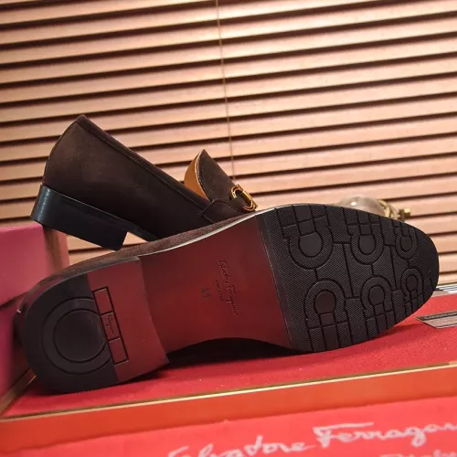 Replica Salvatore Ferragamo Leather Shoes For Men #1347976 $96.00 USD for Wholesale