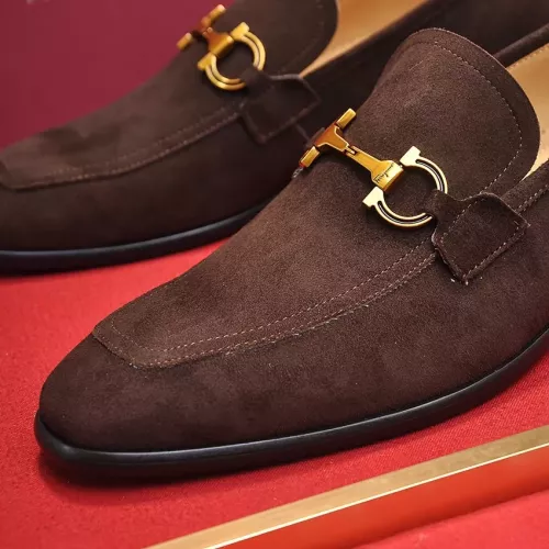 Replica Salvatore Ferragamo Leather Shoes For Men #1347976 $96.00 USD for Wholesale
