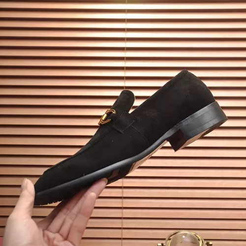 Replica Salvatore Ferragamo Leather Shoes For Men #1347977 $96.00 USD for Wholesale