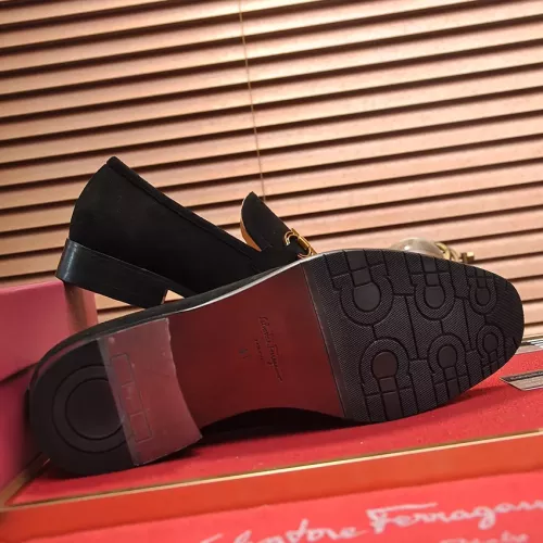 Replica Salvatore Ferragamo Leather Shoes For Men #1347977 $96.00 USD for Wholesale