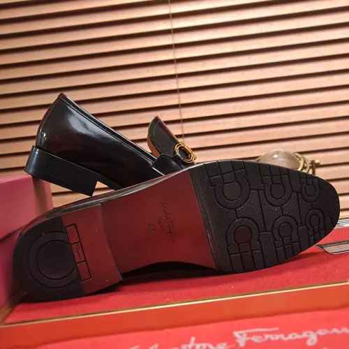 Replica Salvatore Ferragamo Leather Shoes For Men #1347978 $96.00 USD for Wholesale
