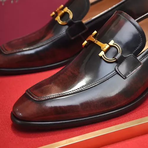 Replica Salvatore Ferragamo Leather Shoes For Men #1347978 $96.00 USD for Wholesale