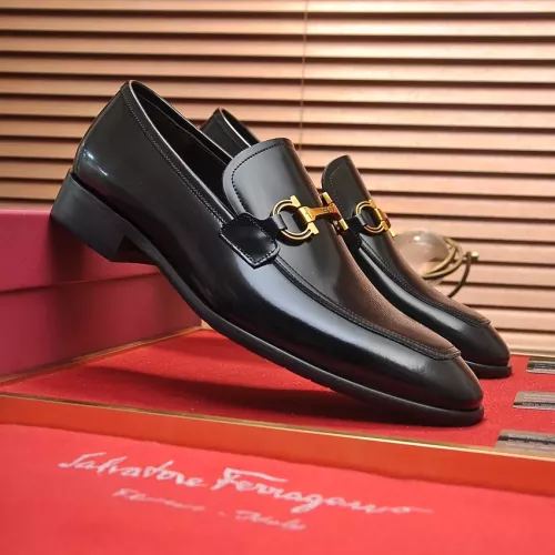 Replica Salvatore Ferragamo Leather Shoes For Men #1347980 $96.00 USD for Wholesale