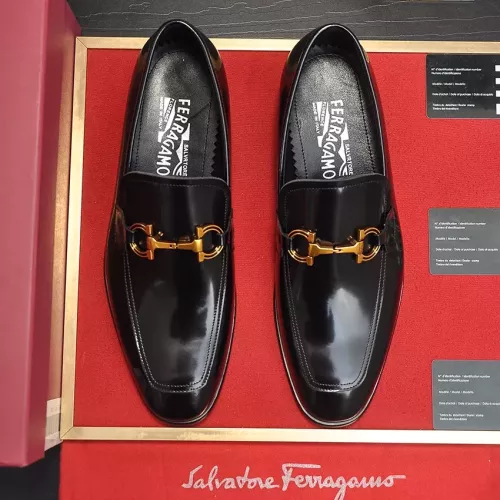 Replica Salvatore Ferragamo Leather Shoes For Men #1347980 $96.00 USD for Wholesale
