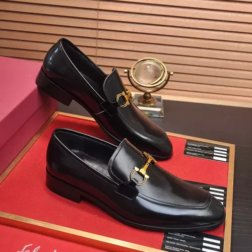 Replica Salvatore Ferragamo Leather Shoes For Men #1347980 $96.00 USD for Wholesale