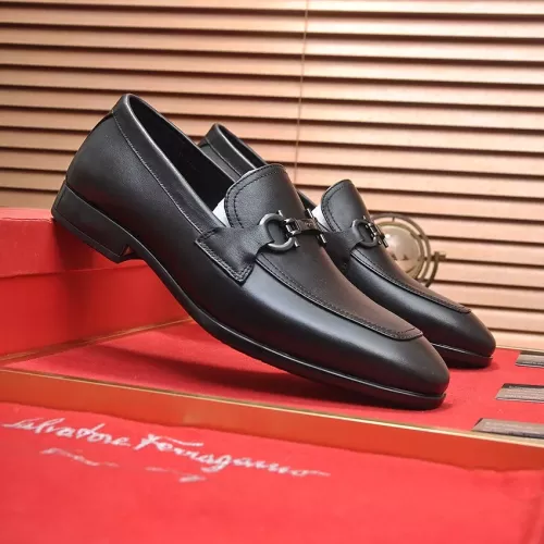 Replica Salvatore Ferragamo Leather Shoes For Men #1347981 $98.00 USD for Wholesale