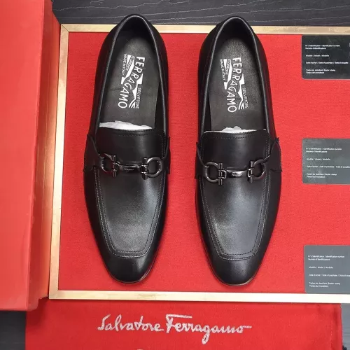 Replica Salvatore Ferragamo Leather Shoes For Men #1347981 $98.00 USD for Wholesale