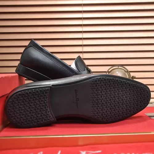 Replica Salvatore Ferragamo Leather Shoes For Men #1347981 $98.00 USD for Wholesale