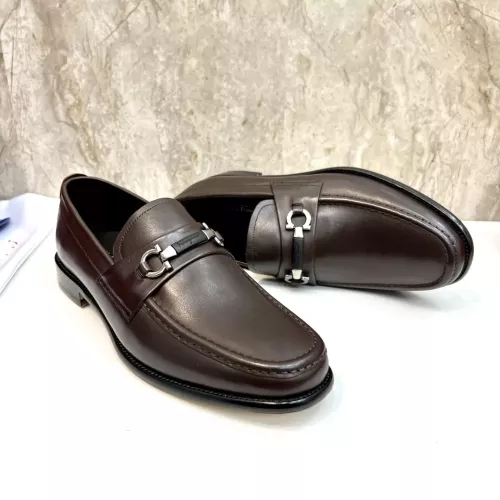 Replica Salvatore Ferragamo Leather Shoes For Men #1347983 $160.00 USD for Wholesale
