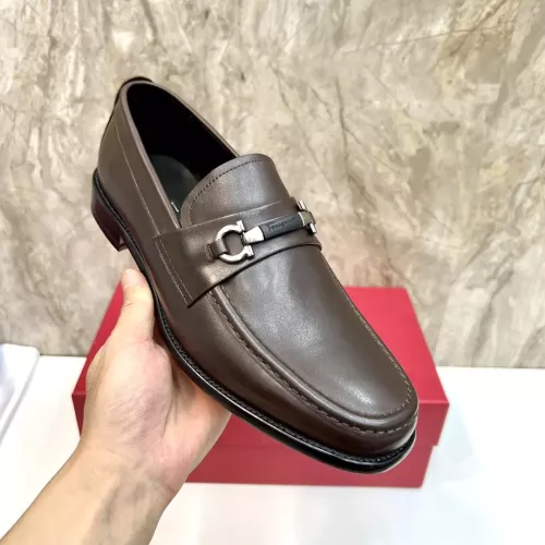 Replica Salvatore Ferragamo Leather Shoes For Men #1347983 $160.00 USD for Wholesale