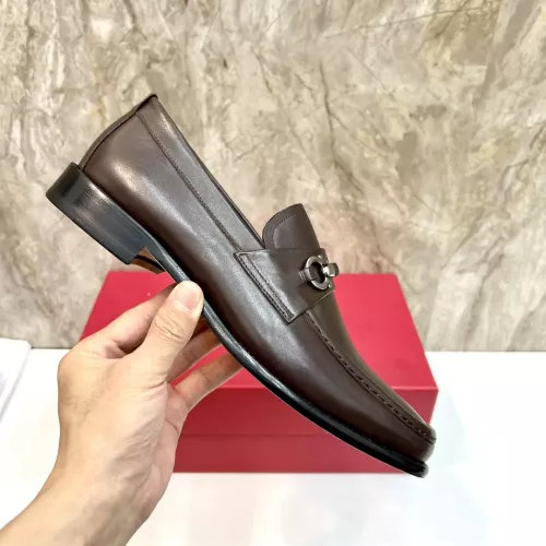 Replica Salvatore Ferragamo Leather Shoes For Men #1347983 $160.00 USD for Wholesale