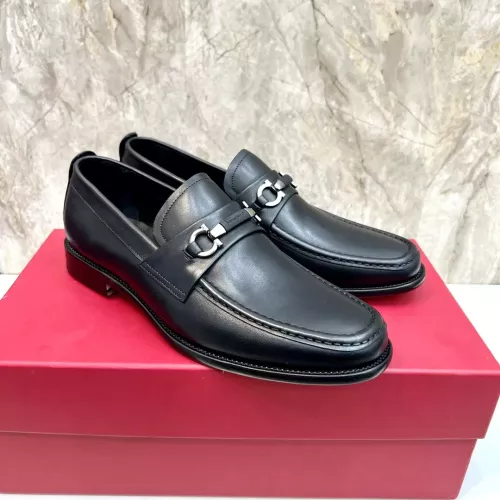 Replica Salvatore Ferragamo Leather Shoes For Men #1347984 $160.00 USD for Wholesale