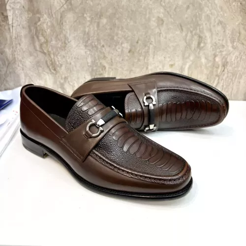 Cheap Salvatore Ferragamo Leather Shoes For Men #1347985, $$160.00 USD On Salvatore Ferragamo Leather Shoes