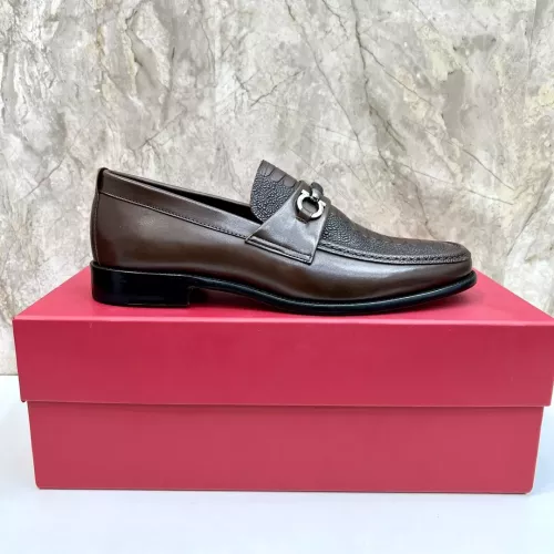 Replica Salvatore Ferragamo Leather Shoes For Men #1347985 $160.00 USD for Wholesale