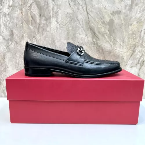 Replica Salvatore Ferragamo Leather Shoes For Men #1347986 $160.00 USD for Wholesale