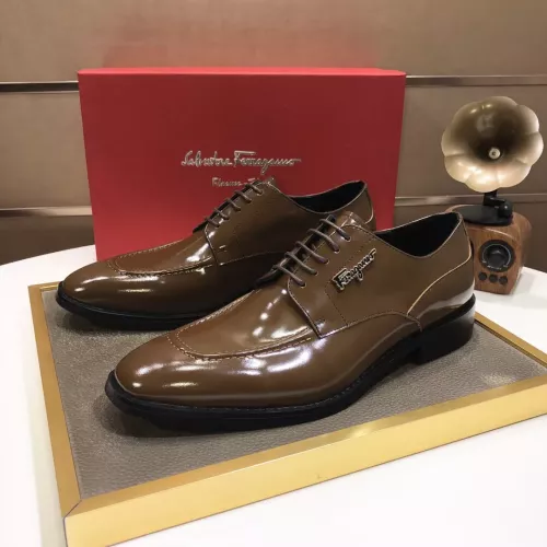 Cheap Salvatore Ferragamo Leather Shoes For Men #1348006, $$92.00 USD On Salvatore Ferragamo Leather Shoes