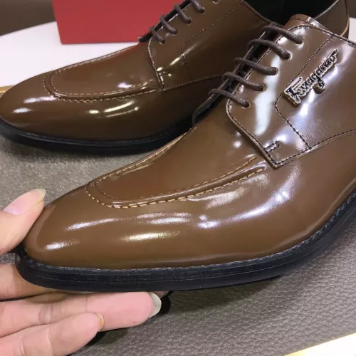Replica Salvatore Ferragamo Leather Shoes For Men #1348006 $92.00 USD for Wholesale
