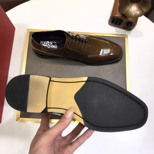 Replica Salvatore Ferragamo Leather Shoes For Men #1348006 $92.00 USD for Wholesale