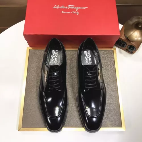 Replica Salvatore Ferragamo Leather Shoes For Men #1348007 $92.00 USD for Wholesale