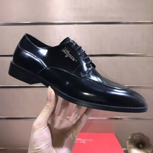 Replica Salvatore Ferragamo Leather Shoes For Men #1348007 $92.00 USD for Wholesale