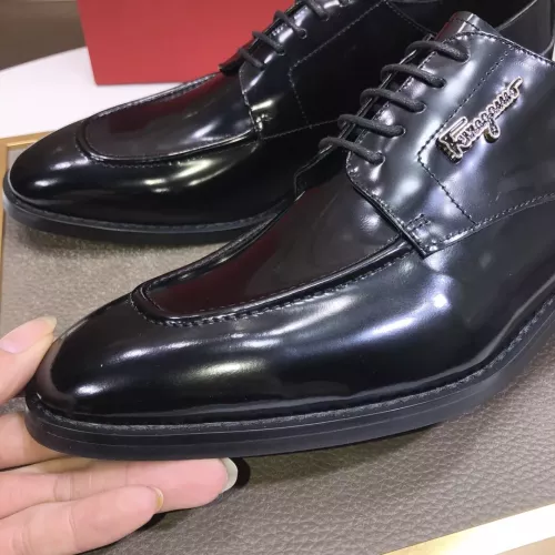 Replica Salvatore Ferragamo Leather Shoes For Men #1348007 $92.00 USD for Wholesale