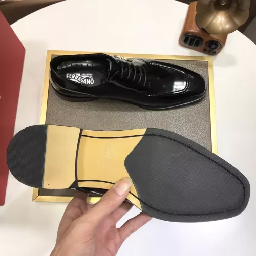 Replica Salvatore Ferragamo Leather Shoes For Men #1348007 $92.00 USD for Wholesale
