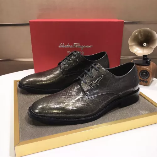 Cheap Salvatore Ferragamo Leather Shoes For Men #1348008, $$92.00 USD On Salvatore Ferragamo Leather Shoes