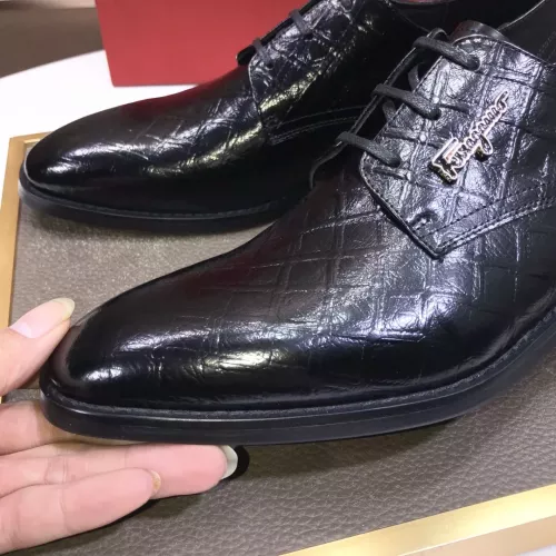 Replica Salvatore Ferragamo Leather Shoes For Men #1348009 $92.00 USD for Wholesale
