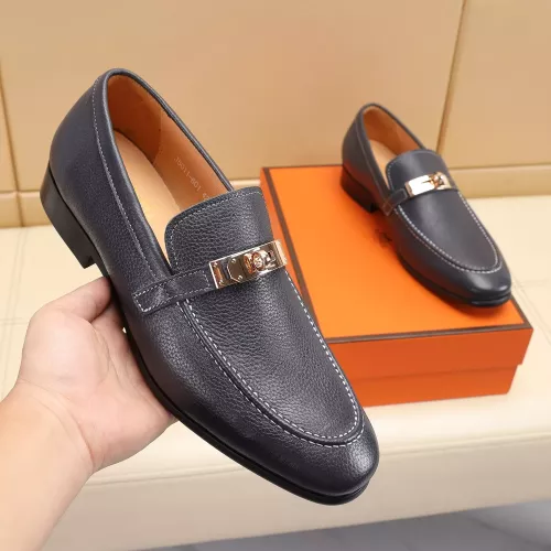Replica Hermes Leather Shoes For Men #1348021 $85.00 USD for Wholesale