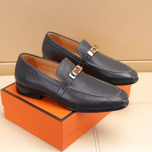 Replica Hermes Leather Shoes For Men #1348021 $85.00 USD for Wholesale