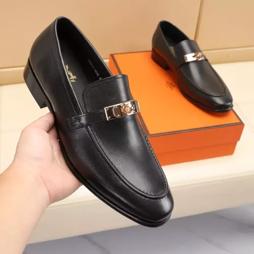 Replica Hermes Leather Shoes For Men #1348024 $85.00 USD for Wholesale