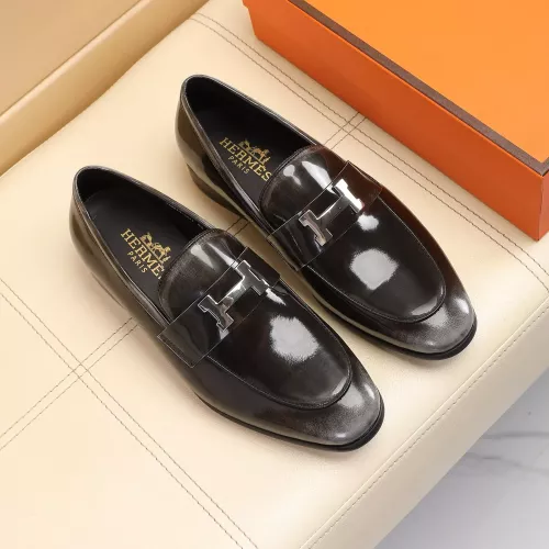 Replica Hermes Leather Shoes For Men #1348025 $88.00 USD for Wholesale