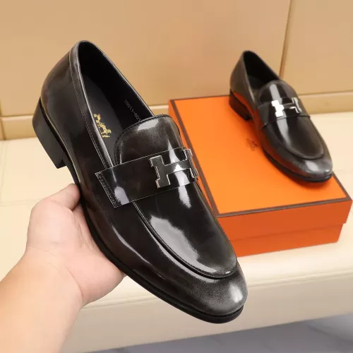 Replica Hermes Leather Shoes For Men #1348025 $88.00 USD for Wholesale