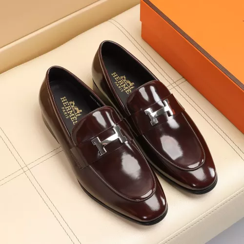 Replica Hermes Leather Shoes For Men #1348028 $88.00 USD for Wholesale
